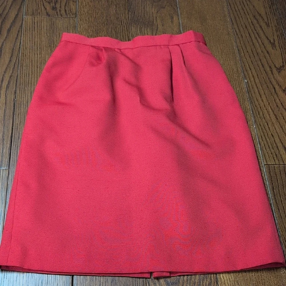 Vintage - CUSTOM Red Blazer and Skirt Suit Set - Picture 6 of 10